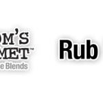 Mom's Gourmet logo: "Rub Your Grub!