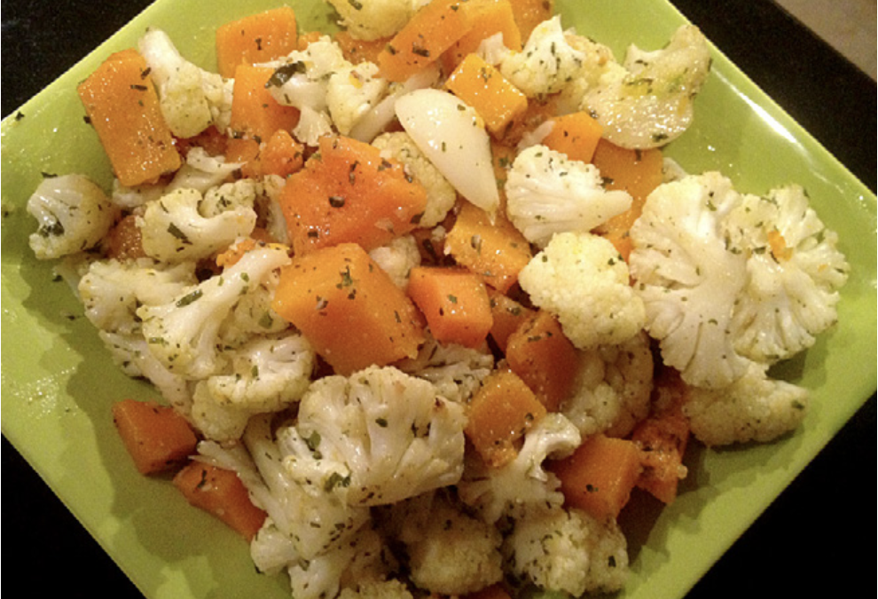 Roasted Winter Vegetables with Galloping Gourmet Blend