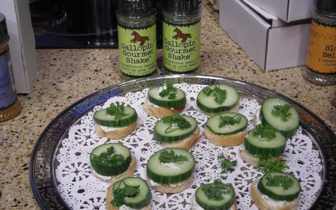 Herbalicious Cucumber Rounds – Appetizer