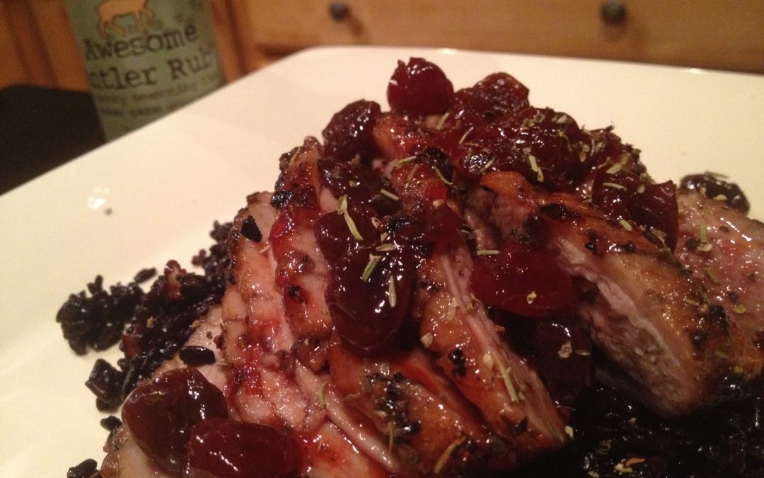 Awesome Duck with Tart Cherry Compote – Serves Four
