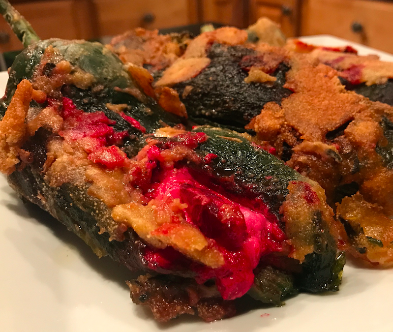 Roasted Chili Rellenos with Roasted Beets, Goat Cheese – serves 6