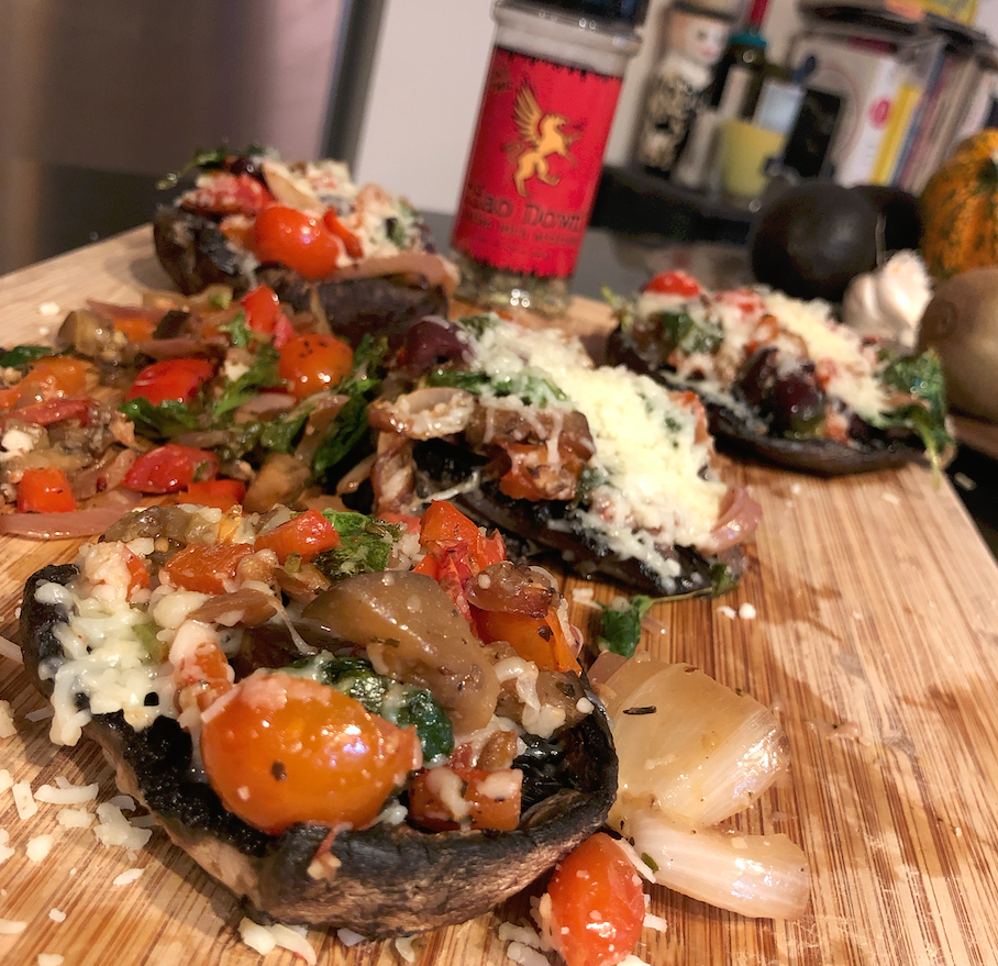 Stuffed Greek Portobellos