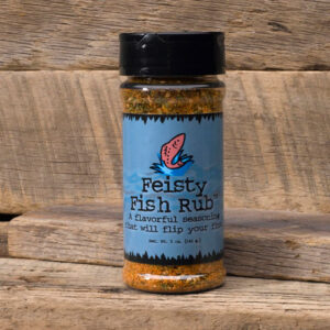 Feisty Fish Rub bottle