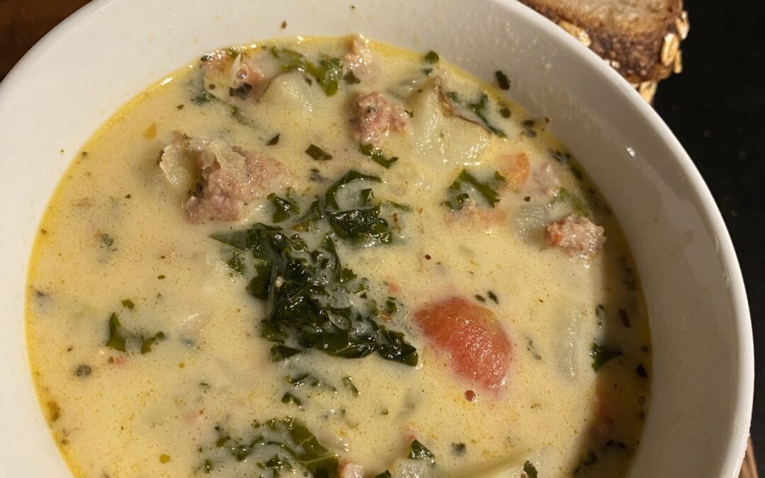 Sally’s Savory Sausage, Kale and Potato Soup